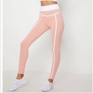 Pink Contrast Leggings